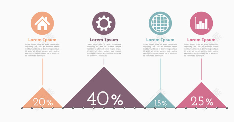 PPT信息图表设计矢量素材