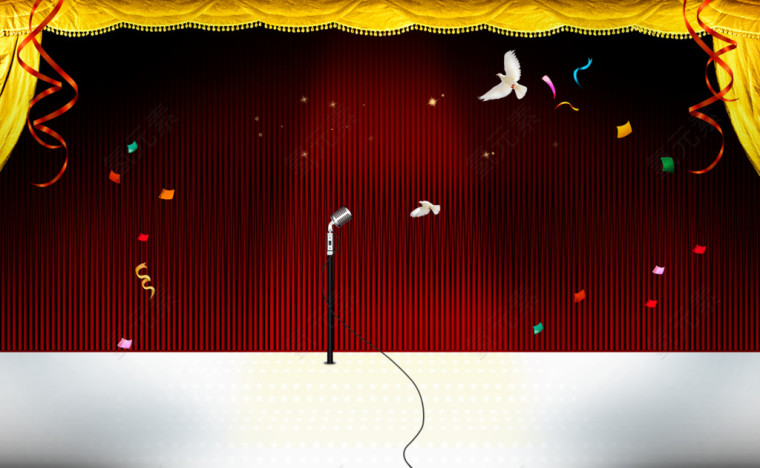 炫丽落幕的舞台