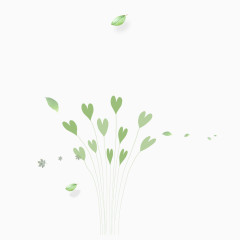 绿色现代植物装饰