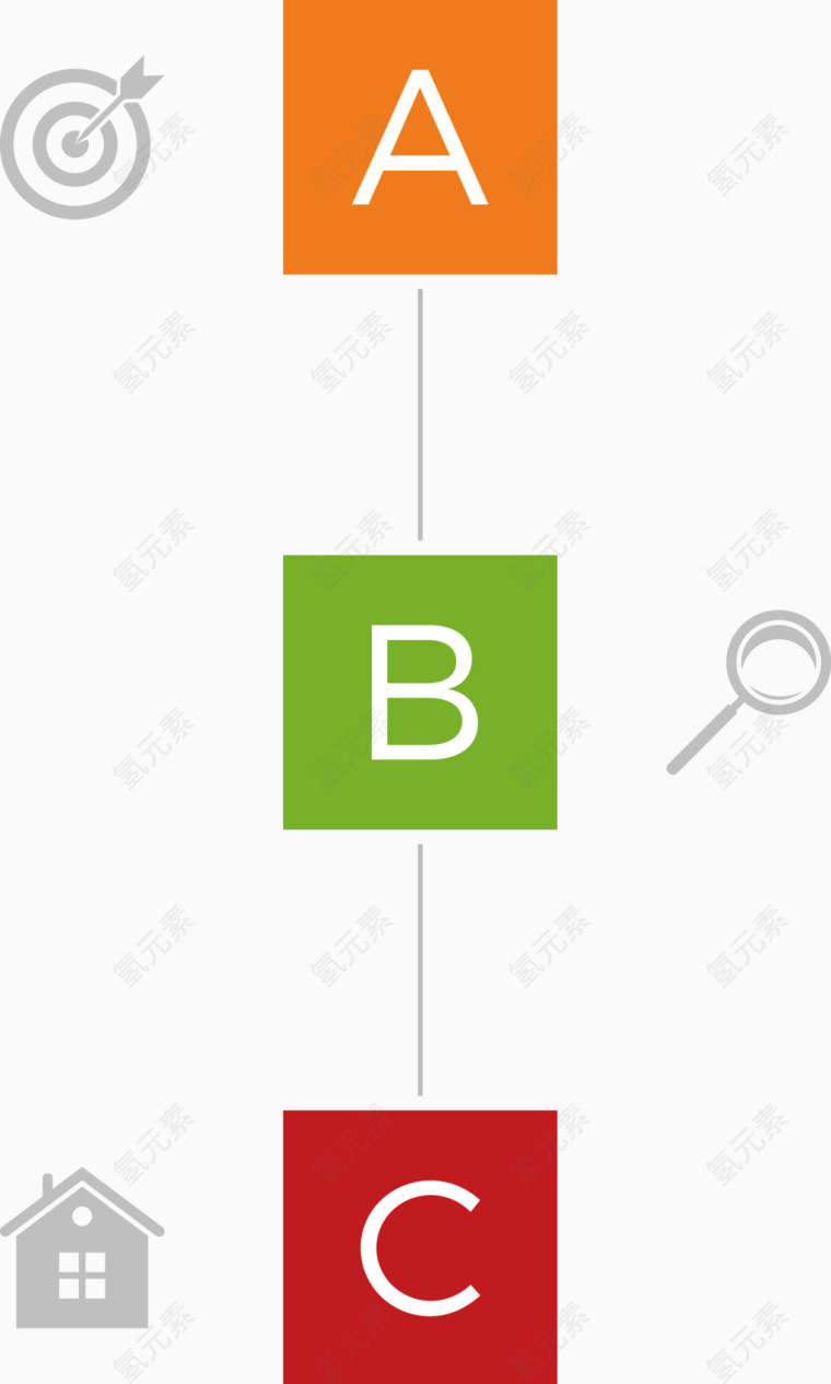 矢量创意设计字母分布目录图