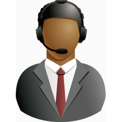 漂亮卡通客服素材