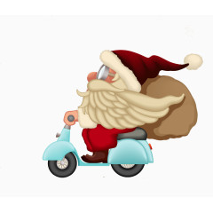 骑车的圣诞老人