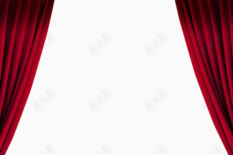 简洁红色晚会幕布