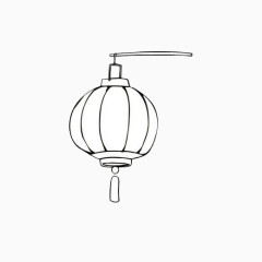 简笔画中国风灯笼