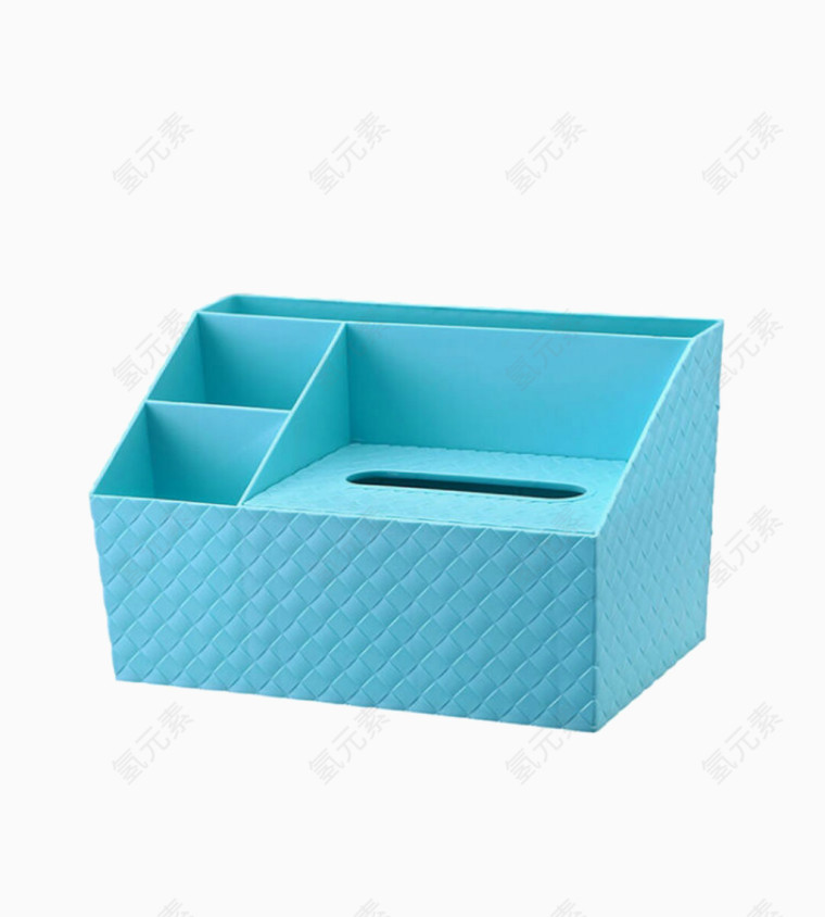 蓝色收纳纸巾盒