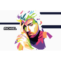 肖像人们面对生活方式矢量插画