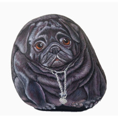 创意彩色石头画