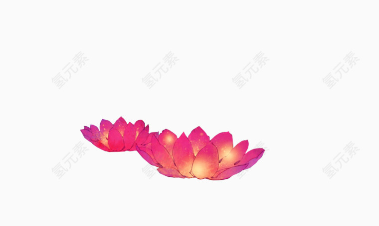 漂浮莲花灯