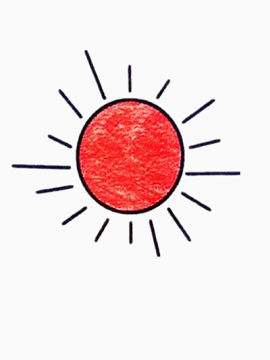 鲜红的太阳