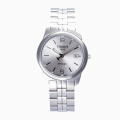 天梭手表钢带石英男表