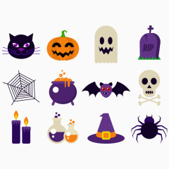 矢量万圣节庆祝活动