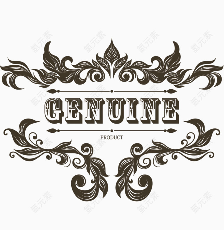 欧式花纹边框矢量素材