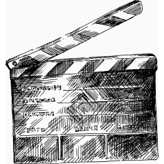 矢量手绘线描打板器