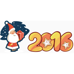 矢量圣诞老人送礼物