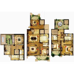 三室两厅效果图