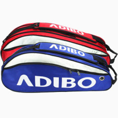 红色蓝色羽毛球拍袋