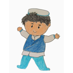 少数民族小男孩