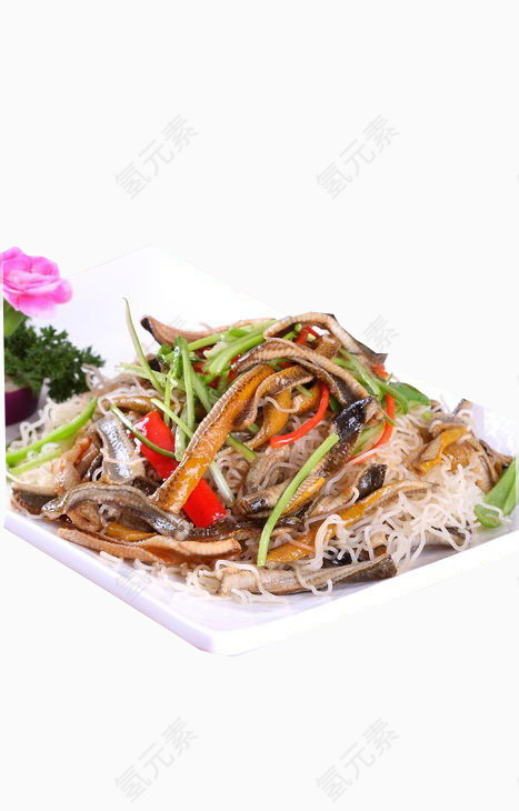 黄蟮炒粉丝