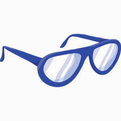蓝色眼镜