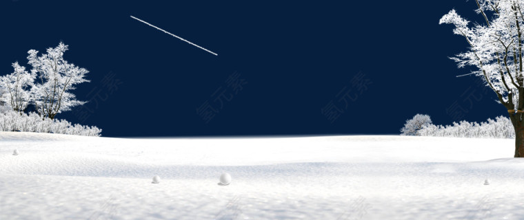 冬天雪景背景