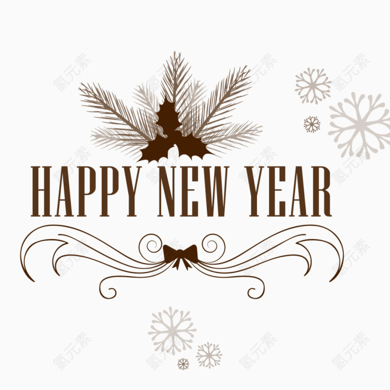 新年标签矢量素材