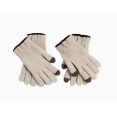 纯棉素色提花手套