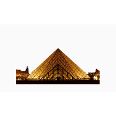 法国建筑卢浮宫风情建筑