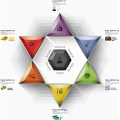 矢量立体三角图形