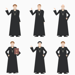 基督教男神父高清免扣素材