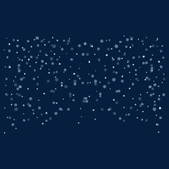 不规则圆点雪花