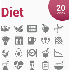 营养食物创意图标