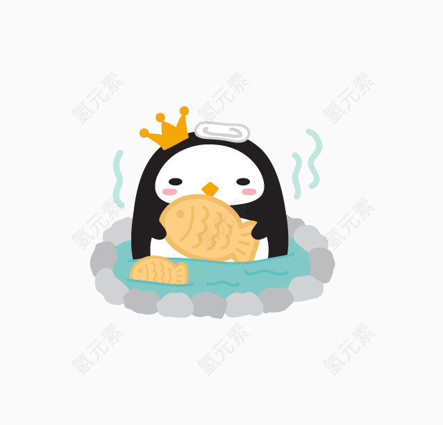 日系卡通圆圆的小动物