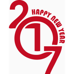 2017数字新年NEWYEAR