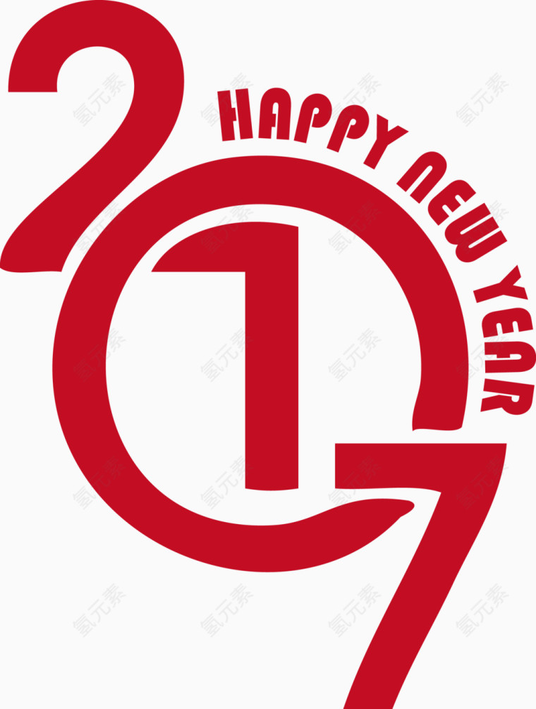 2017数字新年NEWYEAR