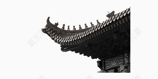 古建筑一角摄影图