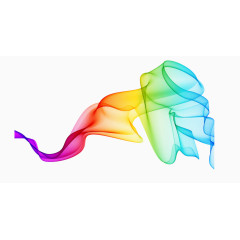 矢量彩色渐变烟雾