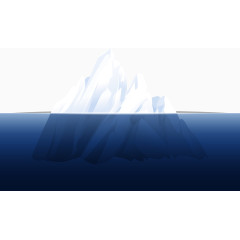 矢量融化的冰川