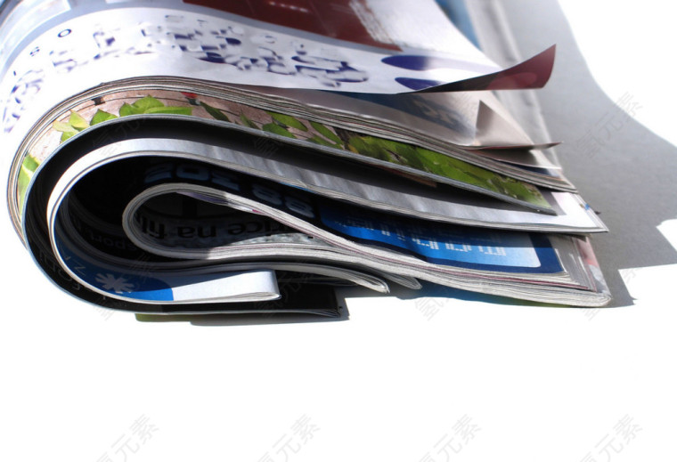 卷起的报刊杂志