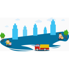 扁平化城市场景