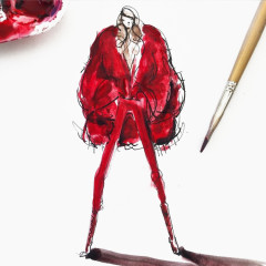 创意时尚服装插画设计稿