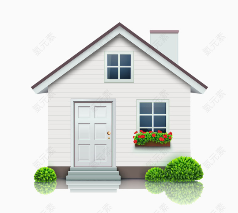 卡通家庭房屋