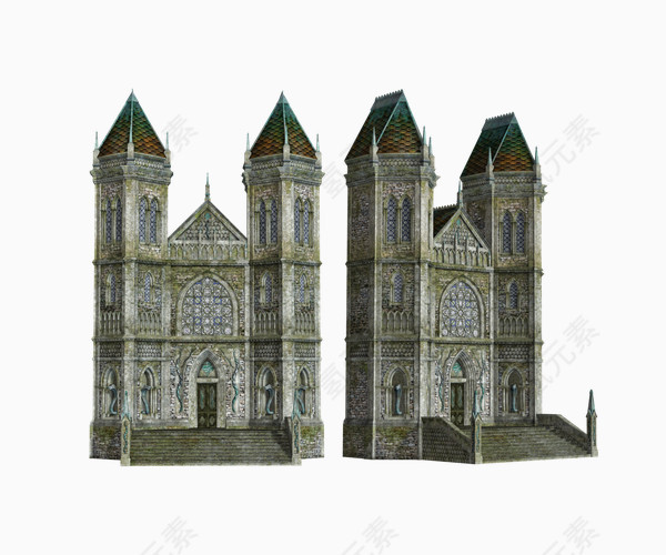 欧式经典建筑物