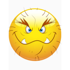 露出牙齿的太阳