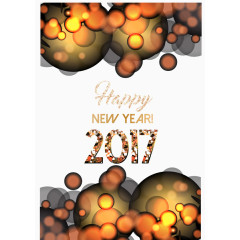 2017新年海报背景装饰