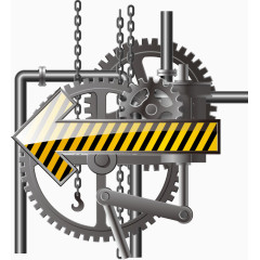 矢量齿轮与箭头