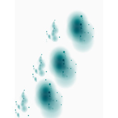 浅蓝光晕装饰素材