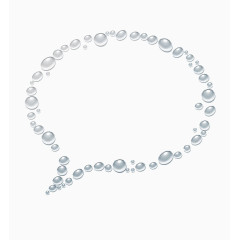 透明水气对话泡泡