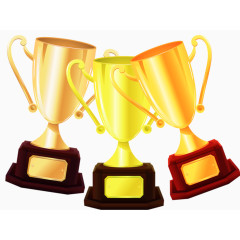 金银铜奖杯素材