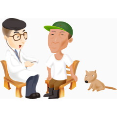医生护士矢量人物