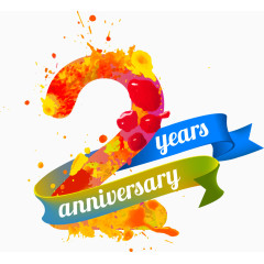 周年庆艺术字矢量素材